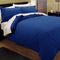 Kingtex Pintuck Quilt Cover Set Blue Queen