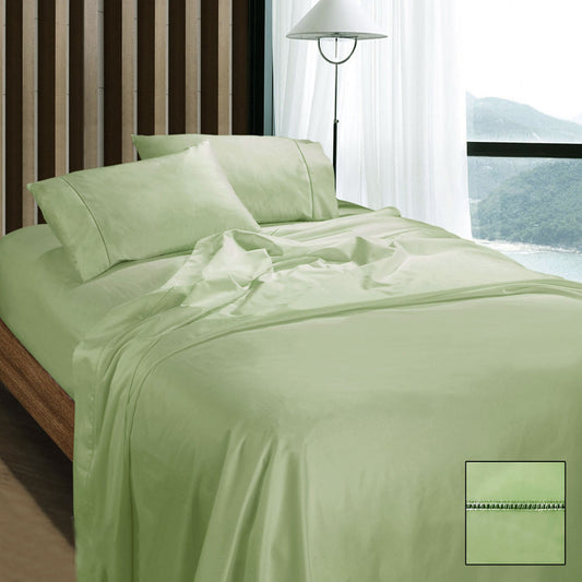 Ramesses 1100TC Egyptian Cotton Sateen Sheet Set Mint KING