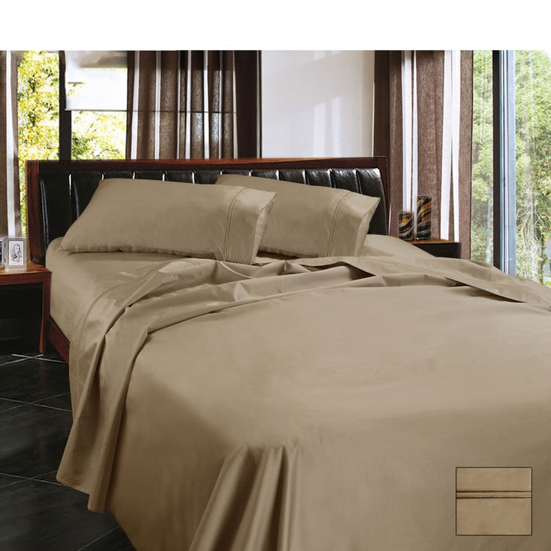 Ramesses 1450TC Egyptian Cotton Sateen Sheet Set Linen KING