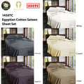 Ramesses 1450TC Egyptian Cotton Sateen Sheet Set Linen KING