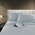 Kingtex 300TC Cotton Sheet Set Ice Blue Single
