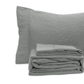 Ramesses Charcoal Pebble Wash Linen Look Alternative Sheet Set Queen