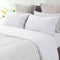 Ramesses White Pebble Wash Linen Look Alternative Sheet Set Double