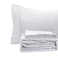Ramesses White Pebble Wash Linen Look Alternative Sheet Set Single