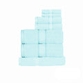 Kingtex 550gsm Cotton 7 Pce Towel Set Soft Aqua
