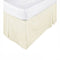 KINGDOM Box Pleated Valance Cream - KING