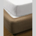 Ramesses Quilted Valance Mocha King Single Bed Skirt