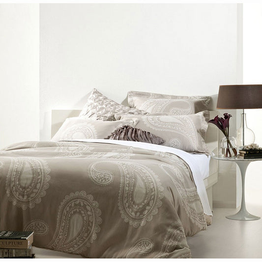 Gainsborough Olivia Stone Quilt Cover Set QUEEN