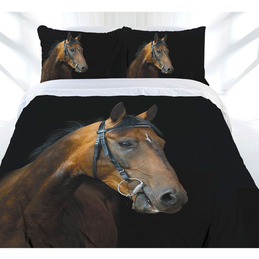 Just Home Dark Rider Quilt Cover Set SINGLE