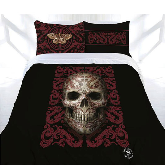 Anne Stokes Oriental Skull Quilt Cover Set SINGLE