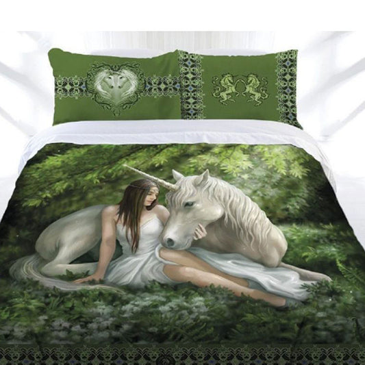 Anne Stokes Pure Heart Quilt Cover Set SINGLE