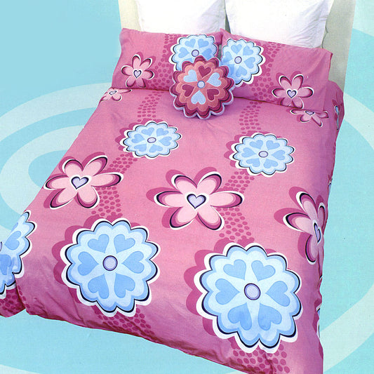 Sassy Garden Pink Quilt Cover Set DOUBLE