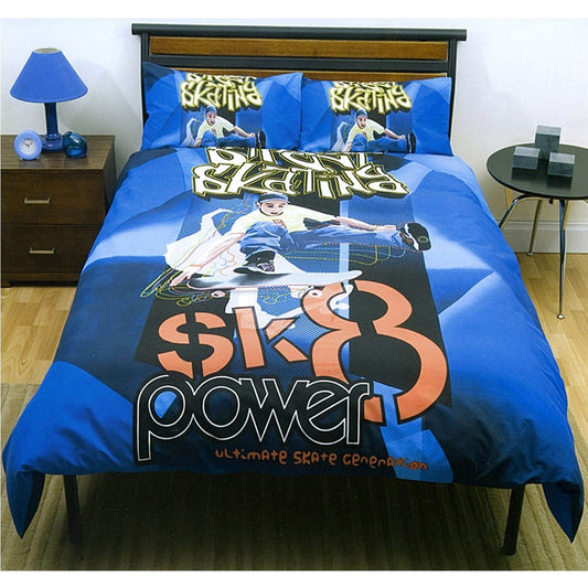 Just Home SK8 Skater Quilt Cover Set DOUBLE