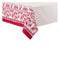 Ladelle Watercolour Floral Tablecloth 6 to 8 Seater Oblong 150 x 225 cm Red