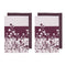 Ladelle Set of 4 Homespun Flower Cotton Kitchen Tea Towels 50 x 70 cm Mulberry