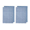Ladelle Set of 4 Homespun Cotton Kitchen Tea Towels 50 x 70 cm Denim