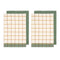 Ladelle Set of 4 Retreat Cotton Kitchen Tea Towels 50 x 70 cm Green