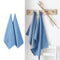 Ladelle Eco Recycled Cotton Set of 2 Cotton Kitchen Towels Blue 50 x 70 cm