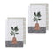 Ladelle Revive Plants Set of 4 Cotton Kitchen Towels Brown Pot