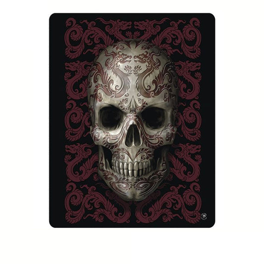 Anne Stokes Oriental Skull Polar Fleece Throw Blanket