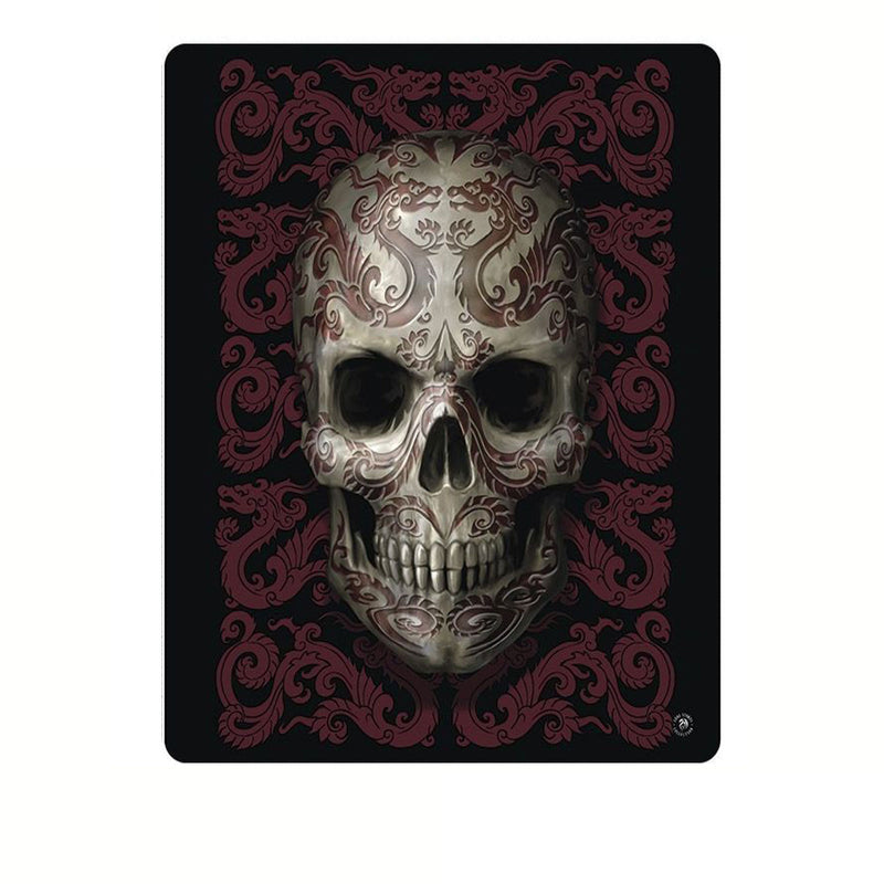 Anne Stokes Oriental Skull Polar Fleece Throw Blanket