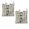 Set of 2 Cotton Cover Chair Pads 40 x 40 cm Eiffel Tower