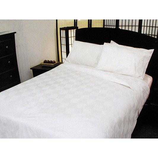 Orient Sense Dominic White Quilt Cover Set - DOUBLE