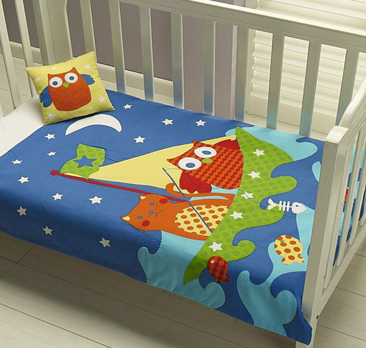 Jiggle & Giggle Owl Cat Comforter Cushion Set