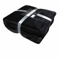 Jenny Mclean 300GSM Douce Super Soft Plush Blanket 220 x 240 cm Black