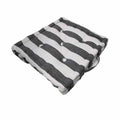 Rans Boxed Stripe Chair Cushion Pad 40 x 40 + 7 cm Black