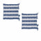Rans Set of 2 Alfresco Stripe Chair Cushion Pads 40 x 40 cm Blue