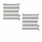 Rans Set of 2 Alfresco Stripe Chair Cushion Pads 40 x 40 cm Grey