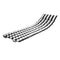Rans Black Alfresco Cotton Outdoor Indoor Lounge Mat 62 x 194 cm