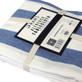 Rans Blue Alfresco Stripes Cotton Tablecloth - Choose from 2 sizes 150cm x 250cm
