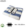Rans Blue Alfresco Stripes Cotton Tablecloth - Choose from 2 sizes 150cm x 250cm