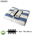 Rans Blue Alfresco Stripes Cotton Tablecloth - Choose from 2 sizes 150cm x 300cm