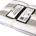 Rans Grey Alfresco Stripes Cotton Tablecloth - Choose from 2 sizes 150cm x 300cm
