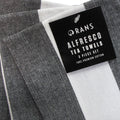 Rans Alfresco Stripes Cotton Set of 3 Tea Towels 45 x 65 cm Black