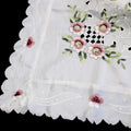 Anya Flowers White Embroidered Cutout Rectangular Tablecloth 152 x 228 cm