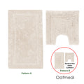 2200GSM 2 Pce Axel 100% Cotton Bath Mat Set Oatmeal