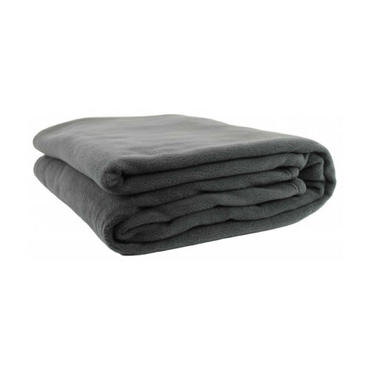 Jason Polar Fleece Blanket Charcoal - SINGLE
