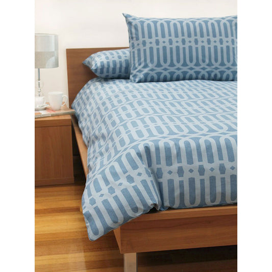 Jason Linx Denim Quilt Cover Set KING