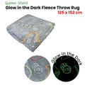Grey Game Start Glow in the Dark Throw Blanket 125x152 cm
