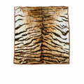 750gsm 3.5kg Double Layer Animal Print Faux Mink Blanket Queen 200x240 cm Brown Tiger
