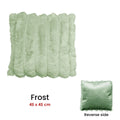 Diana Faux Fur Soft Filled Cushion Square - 45cm x 45cm Frost