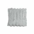 Diana Faux Fur Soft Filled Cushion Square - 45cm x 45cm Silver