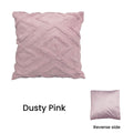 Diamond Texture Filled Cushion Square - 45cm x 45cm Dusty Pink