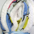 Snuggle Coral Fleece Extra Large Throw with Sherpa Reverse 200 x 128 cm Hearts Multi