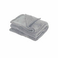 Cleo Soft Coral Fleece Extra Large Throw / Single Sized Blanket 150 x 200 cm Silver