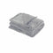 Cleo Soft Coral Fleece Extra Large Throw / Single Sized Blanket 150 x 200 cm Silver